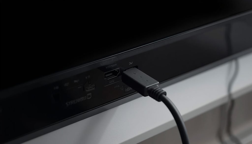 Plugging a streaming device into HDMI port to connect a non-smart TV to WiFi