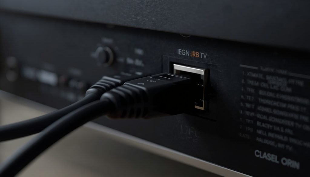 How Do I Connect My TV to the Internet
Connecting a wired LAN Ethernet cable into the back of a TV port