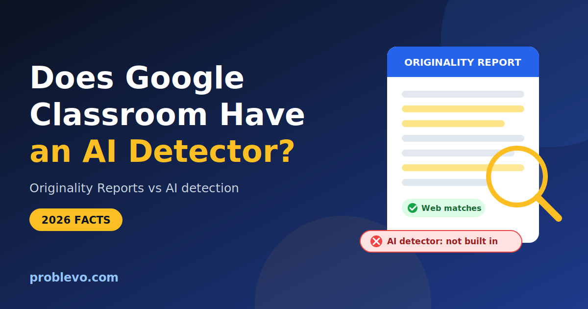 Originality Report showing web matches with no built in AI detector